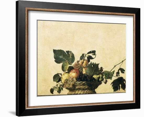 Basket with Fruit-Caravaggio-Framed Art Print