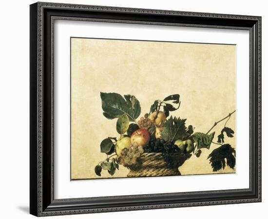 Basket with Fruit-Caravaggio-Framed Art Print