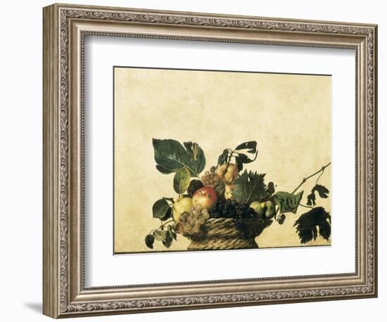 Basket with Fruit-Caravaggio-Framed Art Print