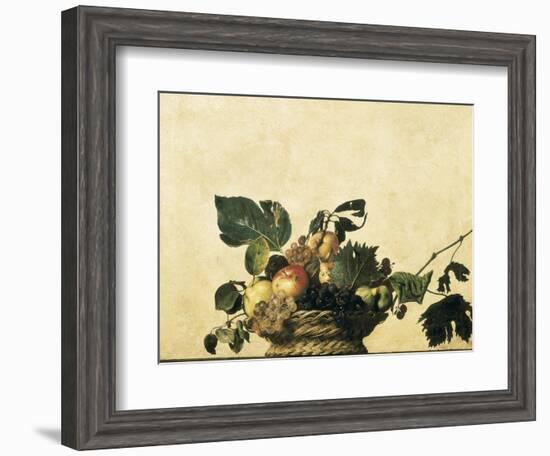 Basket with Fruit-Caravaggio-Framed Art Print