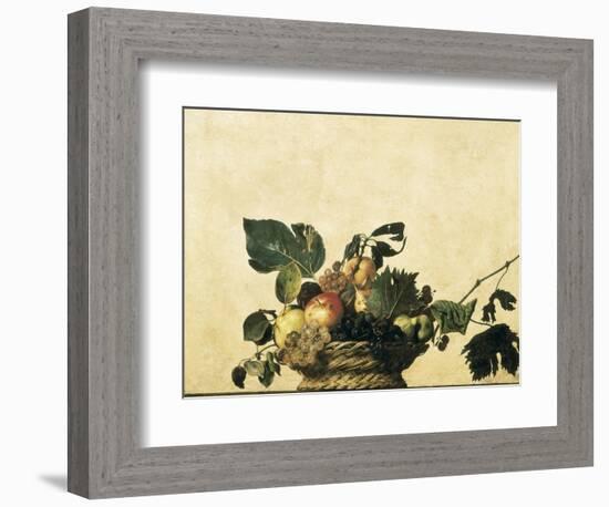 Basket with Fruit-Caravaggio-Framed Art Print