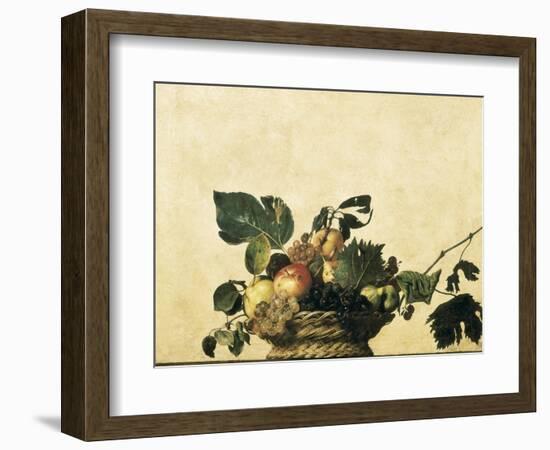 Basket with Fruit-Caravaggio-Framed Art Print