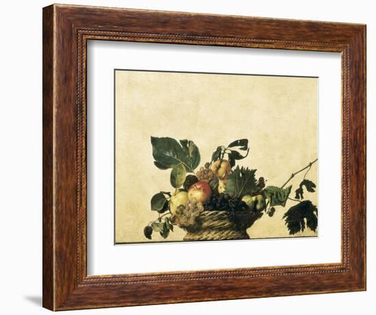 Basket with Fruit-Caravaggio-Framed Art Print