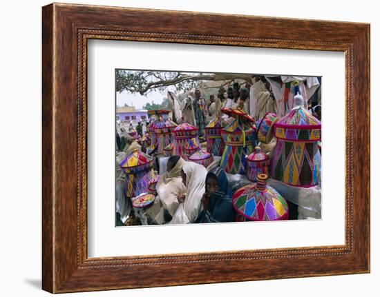 Basket-Work Market, Axoum (Axum) (Aksum), Tigre Region, Ethiopia, Africa-Bruno Barbier-Framed Photographic Print