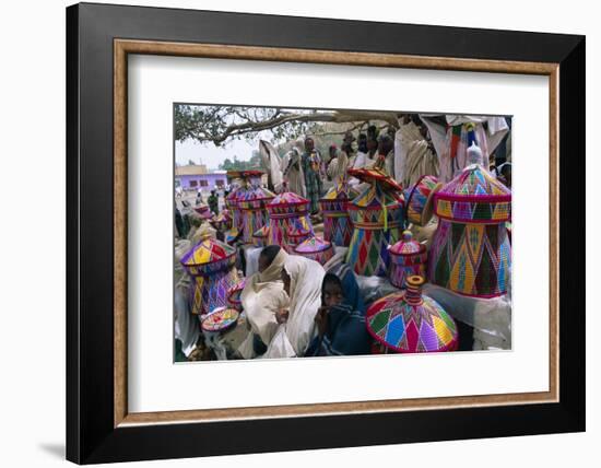 Basket-Work Market, Axoum (Axum) (Aksum), Tigre Region, Ethiopia, Africa-Bruno Barbier-Framed Photographic Print