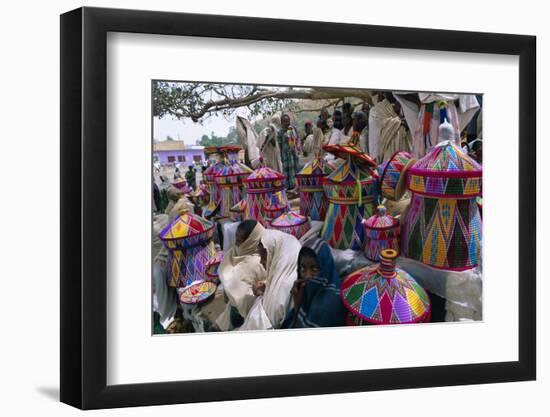 Basket-Work Market, Axoum (Axum) (Aksum), Tigre Region, Ethiopia, Africa-Bruno Barbier-Framed Photographic Print