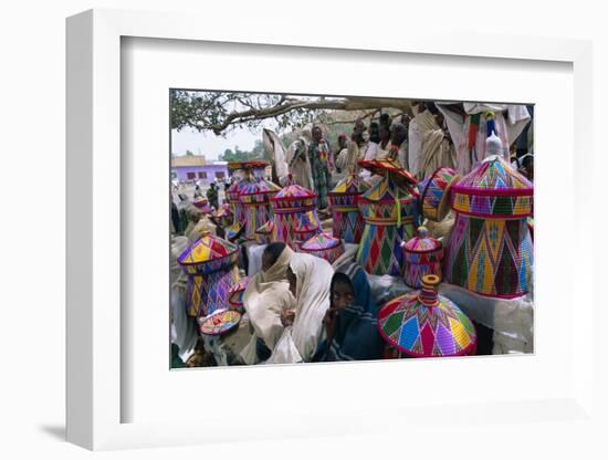 Basket-Work Market, Axoum (Axum) (Aksum), Tigre Region, Ethiopia, Africa-Bruno Barbier-Framed Photographic Print