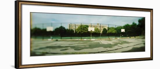 Basketball Court in Public Park, Mccarran Park, Greenpoint, Brooklyn, New York City, New York State-null-Framed Photographic Print