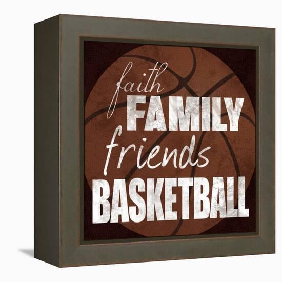 Basketball Friends-Lauren Gibbons-Framed Stretched Canvas