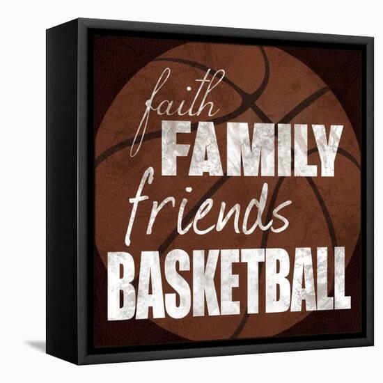 Basketball Friends-Lauren Gibbons-Framed Stretched Canvas