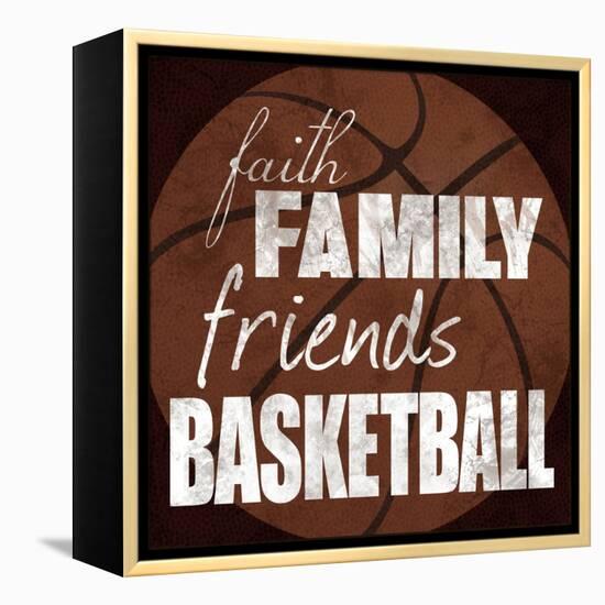 Basketball Friends-Lauren Gibbons-Framed Stretched Canvas