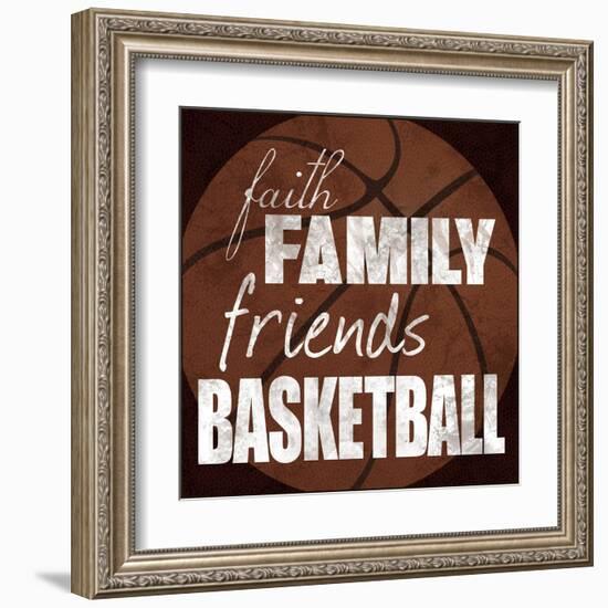 Basketball Friends-Lauren Gibbons-Framed Art Print