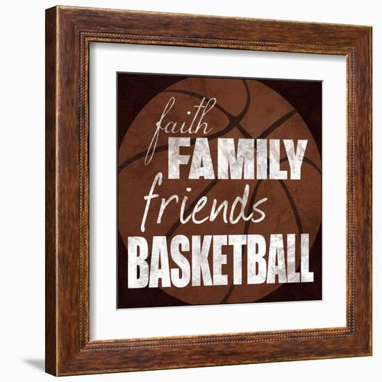 Basketball Friends-Lauren Gibbons-Framed Art Print