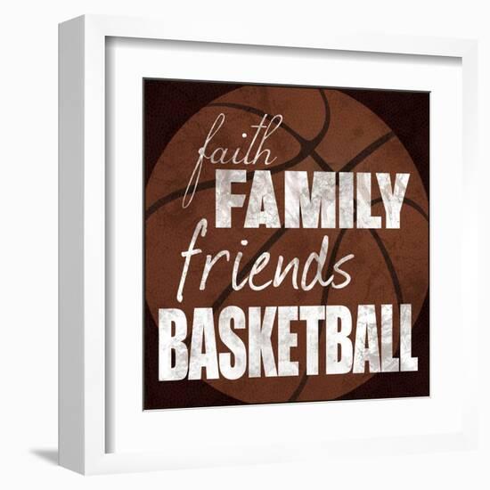 Basketball Friends-Lauren Gibbons-Framed Art Print