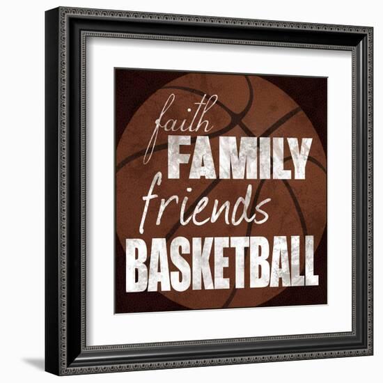 Basketball Friends-Lauren Gibbons-Framed Art Print