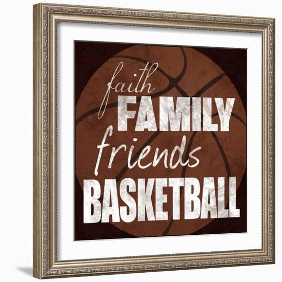 Basketball Friends-Lauren Gibbons-Framed Art Print