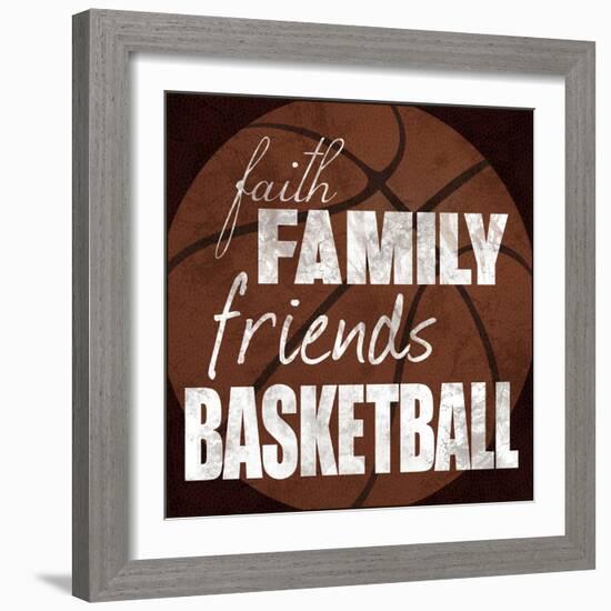 Basketball Friends-Lauren Gibbons-Framed Art Print