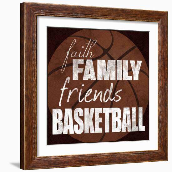 Basketball Friends-Lauren Gibbons-Framed Art Print