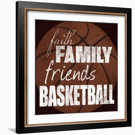 Basketball Friends-Lauren Gibbons-Framed Art Print