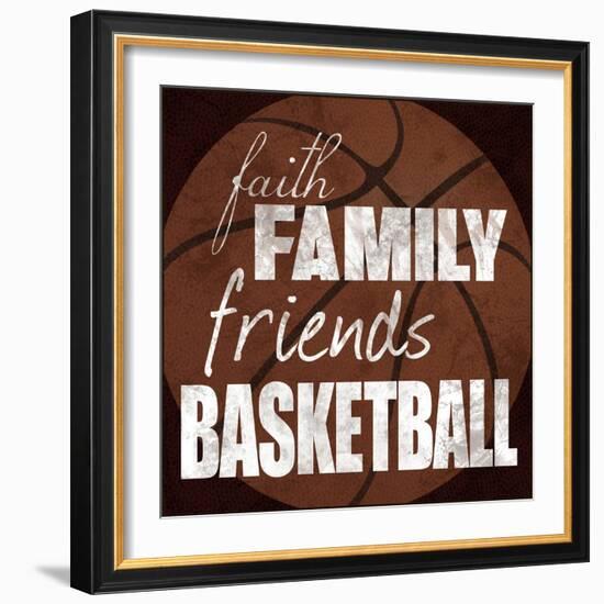 Basketball Friends-Lauren Gibbons-Framed Art Print