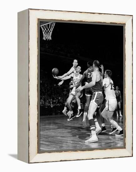 Basketball Game, c1960-null-Framed Premier Image Canvas