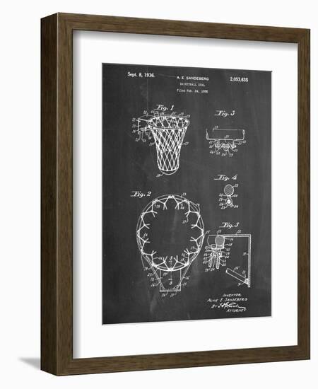 Basketball Goal Patent 1936-null-Framed Premium Giclee Print