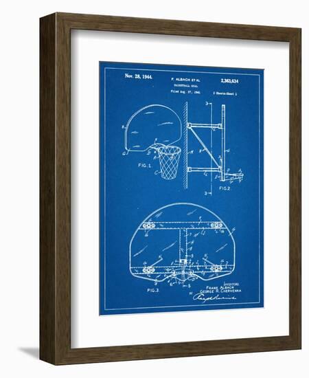 Basketball Goal Patent-null-Framed Premium Giclee Print