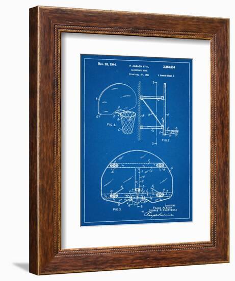 Basketball Goal Patent-null-Framed Premium Giclee Print