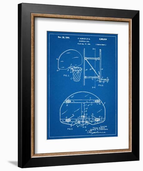 Basketball Goal Patent-null-Framed Premium Giclee Print