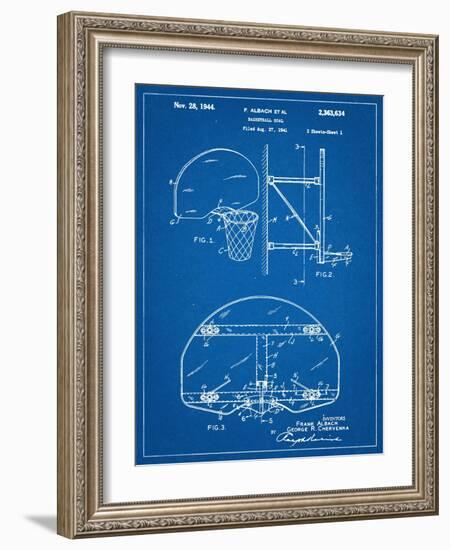 Basketball Goal Patent-null-Framed Art Print