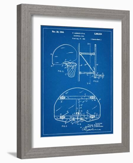 Basketball Goal Patent-null-Framed Art Print