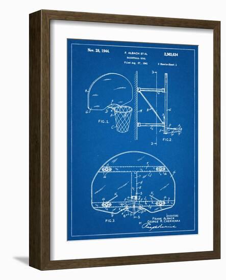 Basketball Goal Patent-null-Framed Art Print