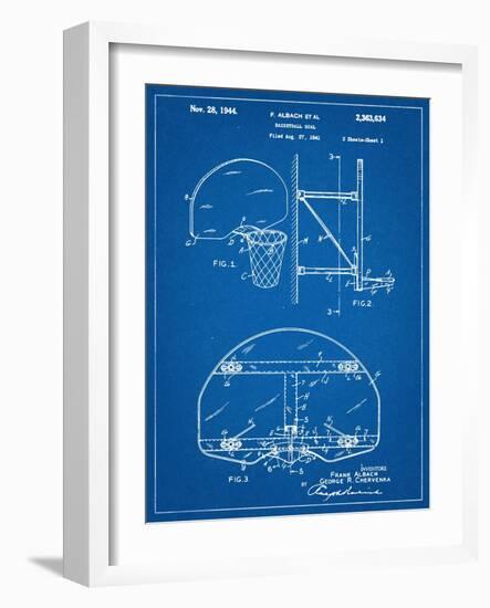 Basketball Goal Patent-null-Framed Art Print