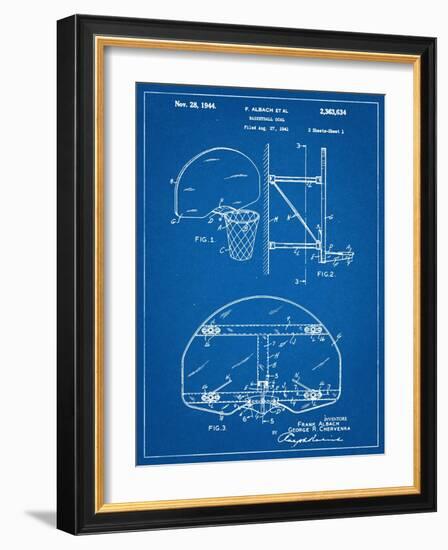 Basketball Goal Patent-null-Framed Art Print