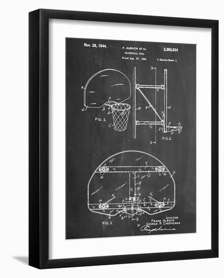 Basketball Goal Patent-null-Framed Art Print