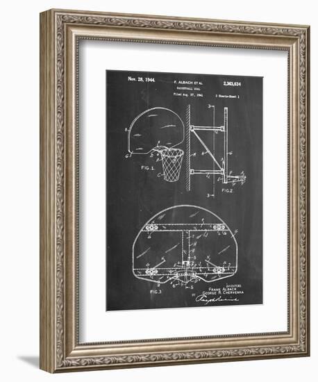 Basketball Goal Patent-null-Framed Premium Giclee Print