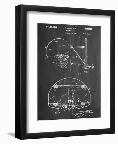 Basketball Goal Patent-null-Framed Premium Giclee Print