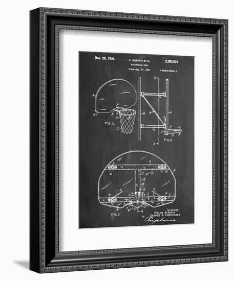 Basketball Goal Patent-null-Framed Premium Giclee Print