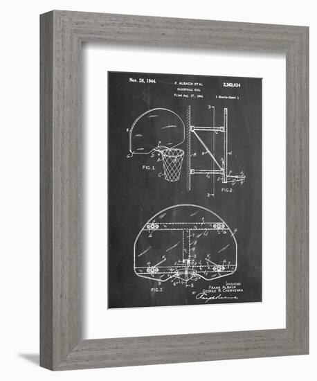 Basketball Goal Patent-null-Framed Art Print