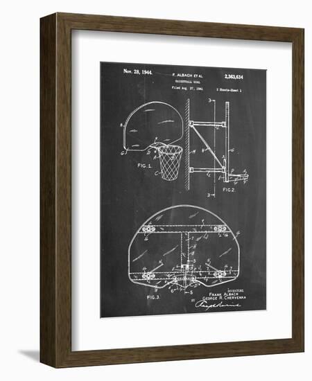 Basketball Goal Patent-null-Framed Art Print