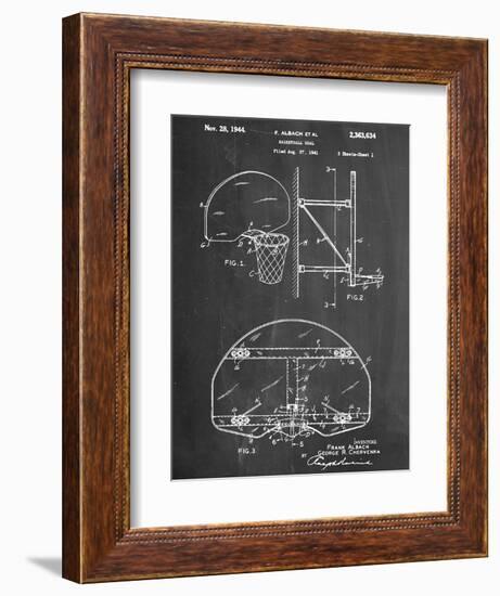 Basketball Goal Patent-null-Framed Art Print