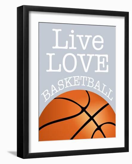 Basketball Love-Marcus Prime-Framed Art Print