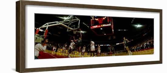 Basketball Match in Progress, Chicago Stadium, Chicago, Cook County, Illinois, USA-null-Framed Photographic Print