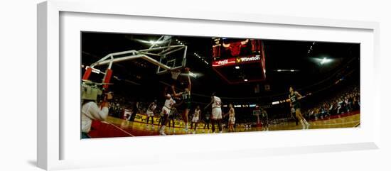 Basketball Match in Progress, Chicago Stadium, Chicago, Cook County, Illinois, USA-null-Framed Photographic Print