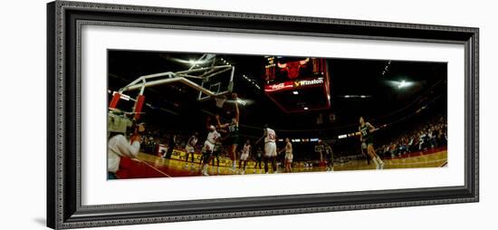 Basketball Match in Progress, Chicago Stadium, Chicago, Cook County, Illinois, USA-null-Framed Photographic Print