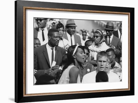 Basketball Player, Bill Russell at the March on Washington, Aug. 28, 1963-null-Framed Photo