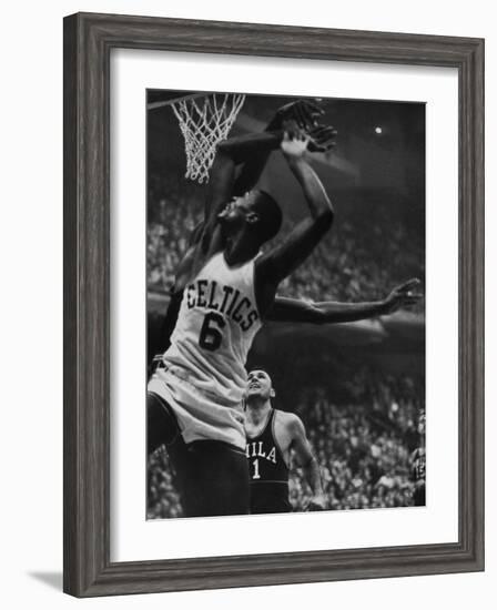 Basketball Player Bill Russell-null-Framed Premium Photographic Print