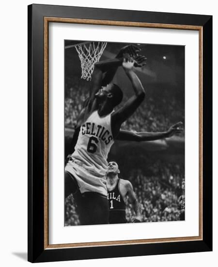 Basketball Player Bill Russell-null-Framed Premium Photographic Print