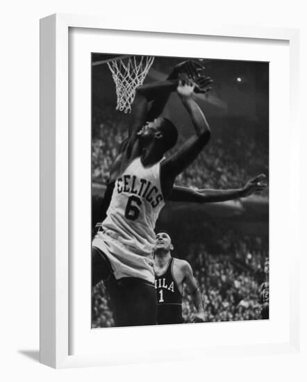 Basketball Player Bill Russell-null-Framed Premium Photographic Print