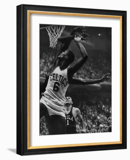 Basketball Player Bill Russell-null-Framed Premium Photographic Print